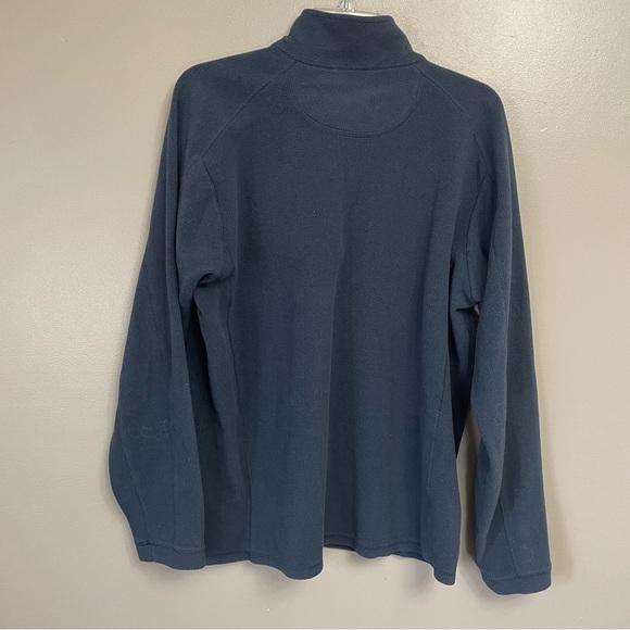 L L Bean 1/4 Zip Men Large Tall Blue Trail Fleece Pullover Lightweight Gorpcore - Picture 4 of 8